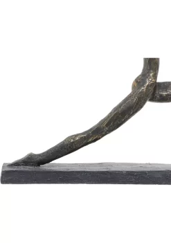 Promo ✔️ Set of 2 Brass Polystone Modern Yoga Sculpture by Monroe Lane ✔️ -Monroe Lane Sales Belk 9981
