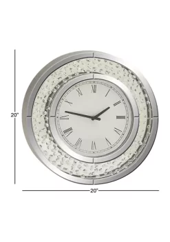 Buy 🌟 Glam Wood Wall Clock by Monroe Lane 🔔 -Monroe Lane Sales Belk 9998